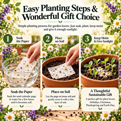 2027 Eco-Friendly, Plantable “Eternal” Seed Calendar