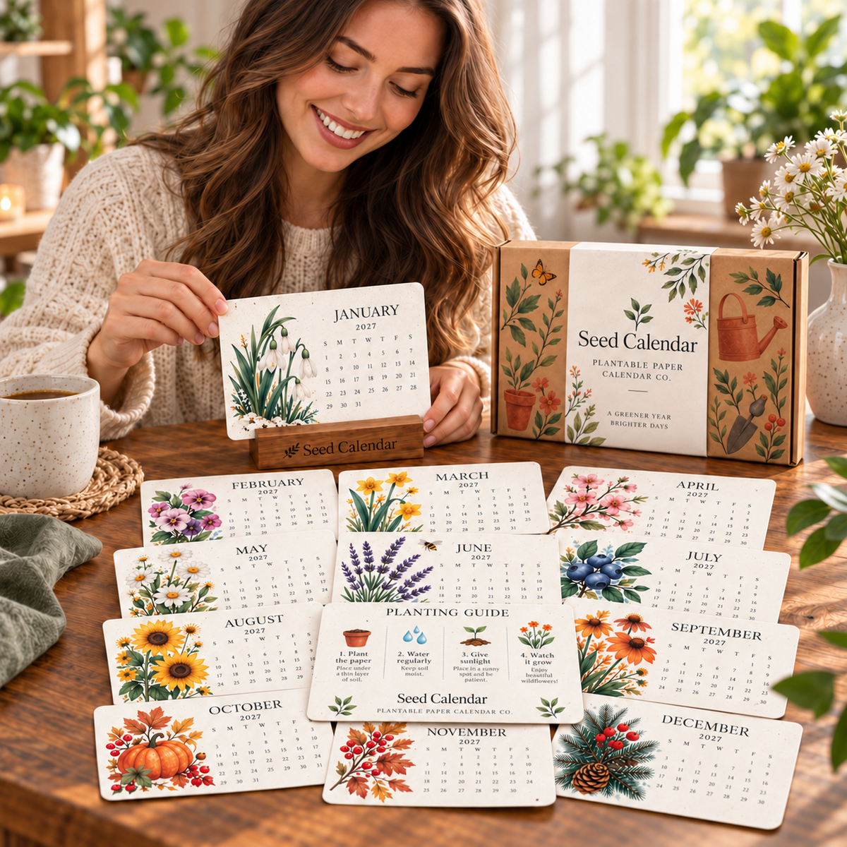 Early Bird Sale: 🌱 2027 Eco-Friendly, Plantable “Eternal” Seed Calendar🌱