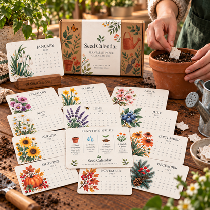 Early Bird Sale: 🌱 2027 Eco-Friendly, Plantable “Eternal” Seed Calendar🌱
