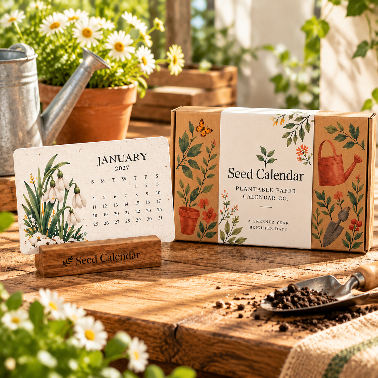 2027 Plantable Seed Paper Calendar