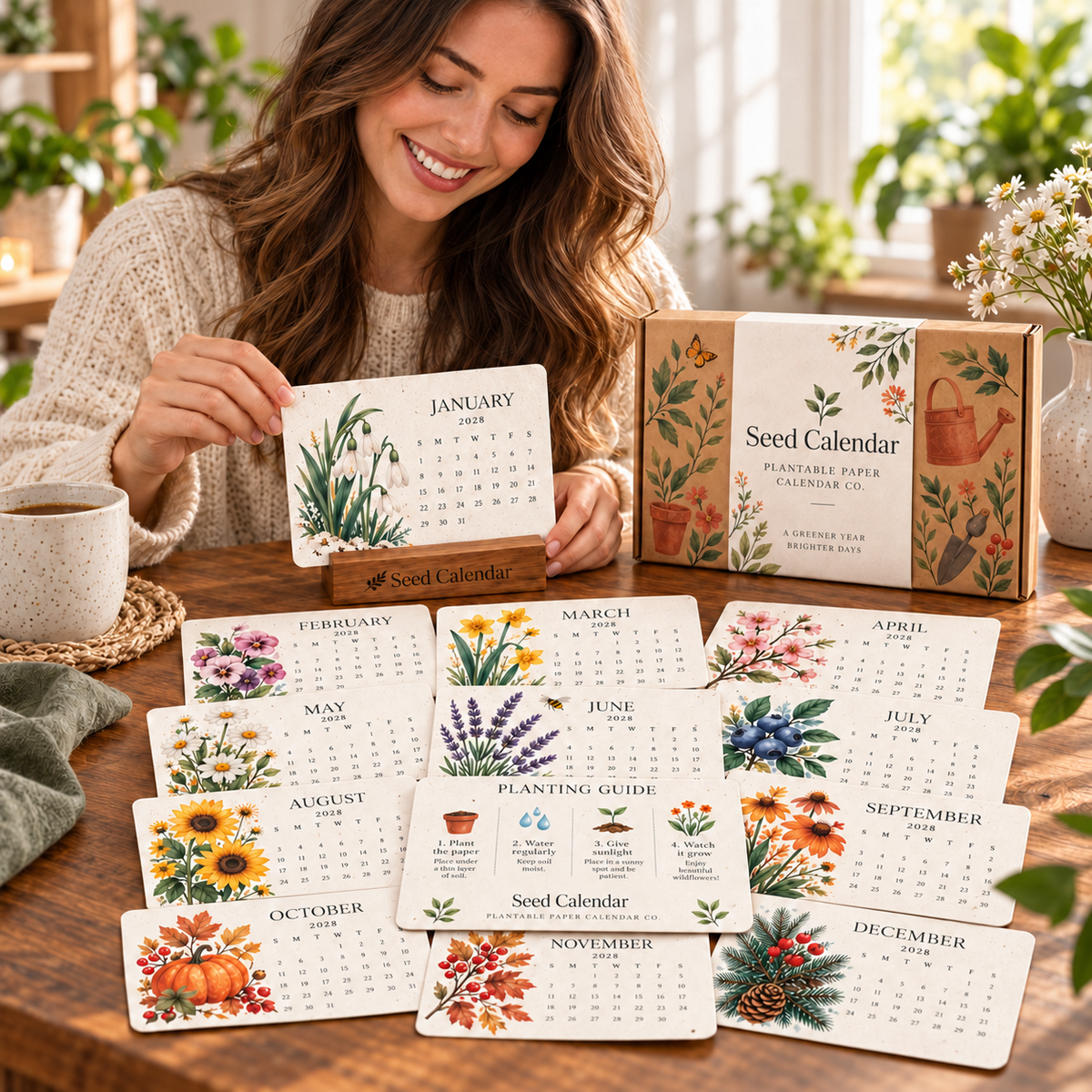 Early Bird Sale: 🌷 2027 Eco-Friendly, Plantable “Eternal” Seed Calendar🌷
