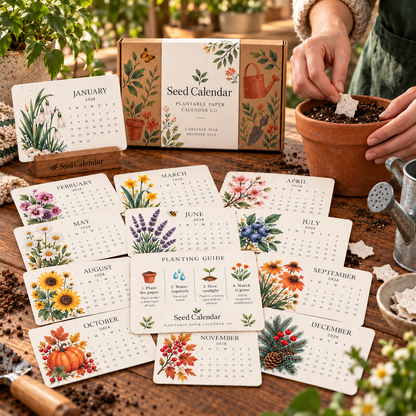 Early Bird Sale: 🌷 2027 Eco-Friendly, Plantable “Eternal” Seed Calendar🌷